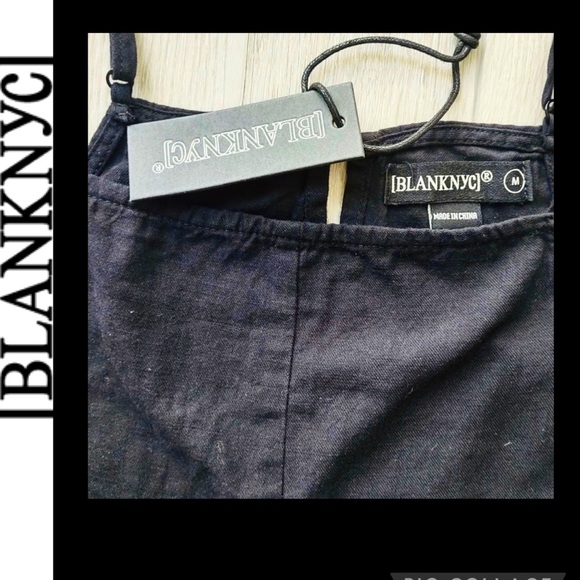 🆕 [BlankNYC] Paint It Black Jumpsuit, Color: Black; SZ:M. NWT! NOW$45. MRSP$98 - Picture 6 of 9